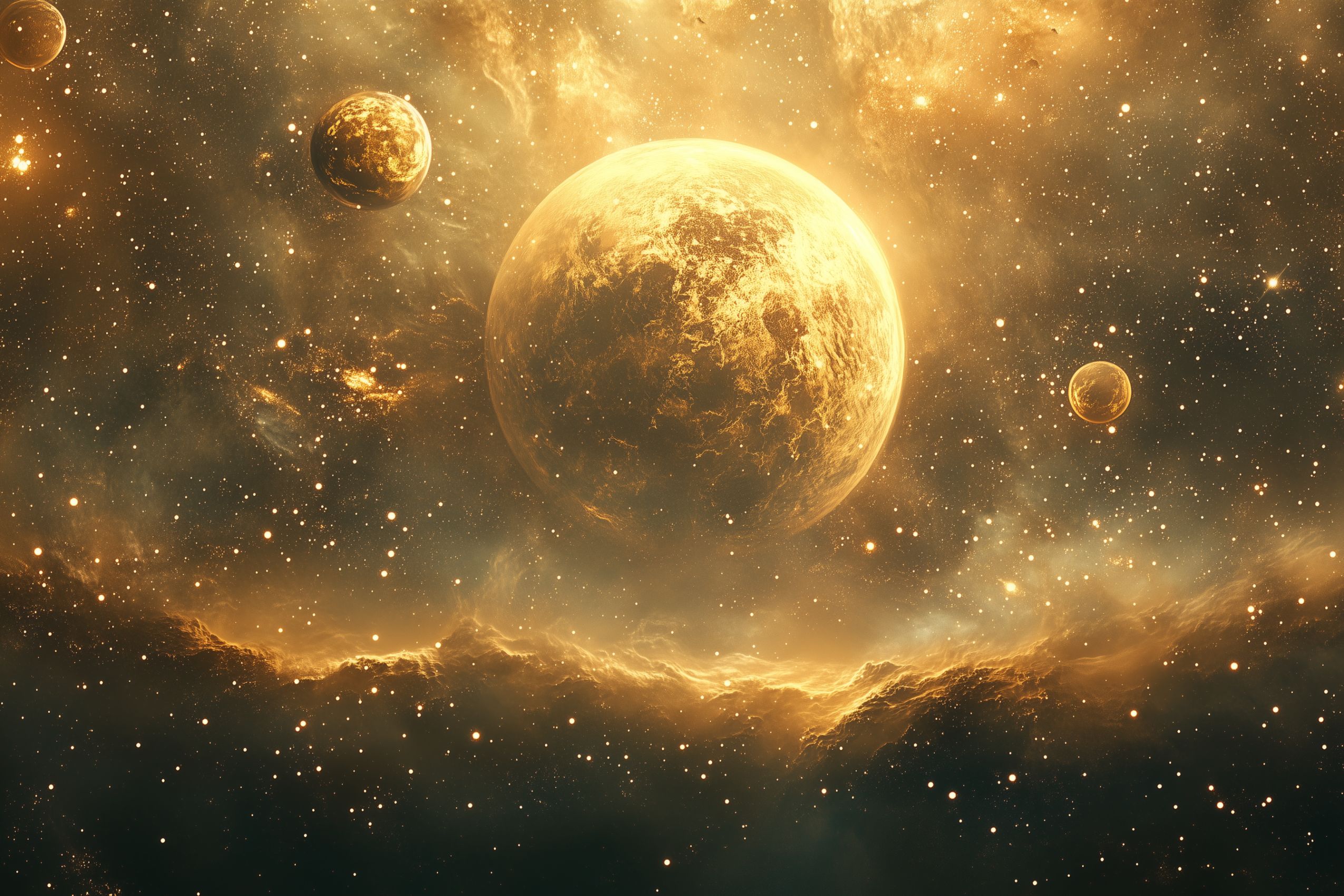Fond d'écran planete et lune wallpaper desktop 055