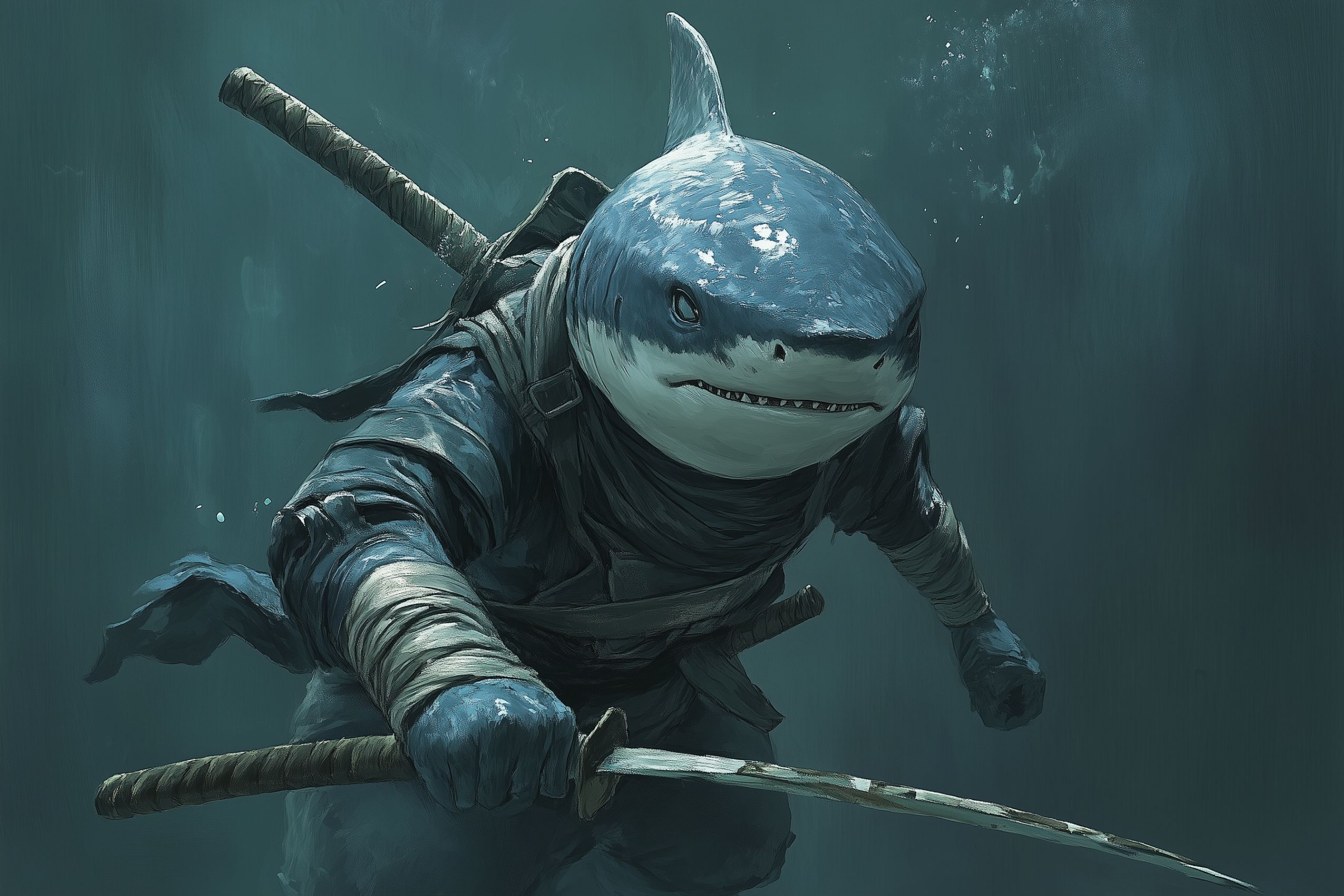 Fond d'écran requin ninja 1