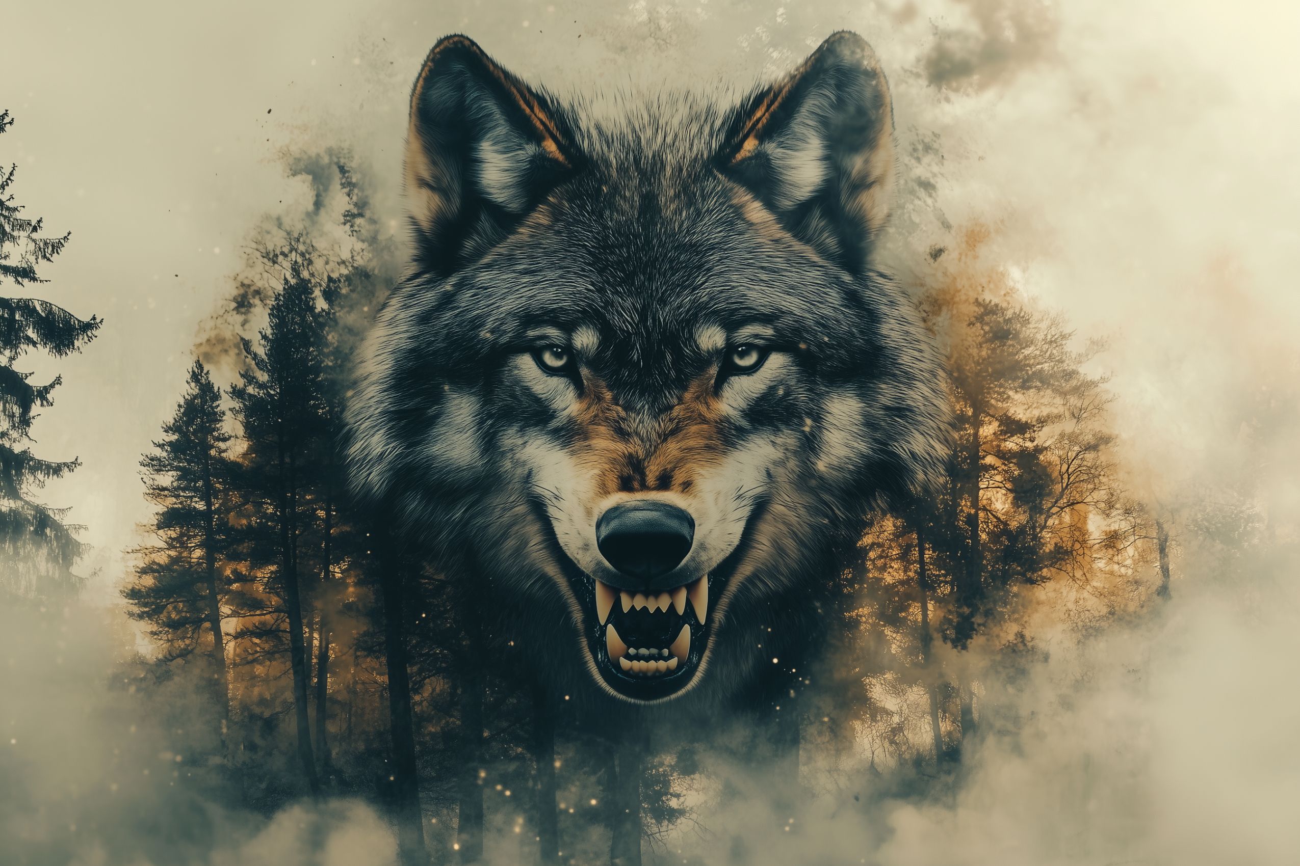 Fond d'écran loup wallpaper 4