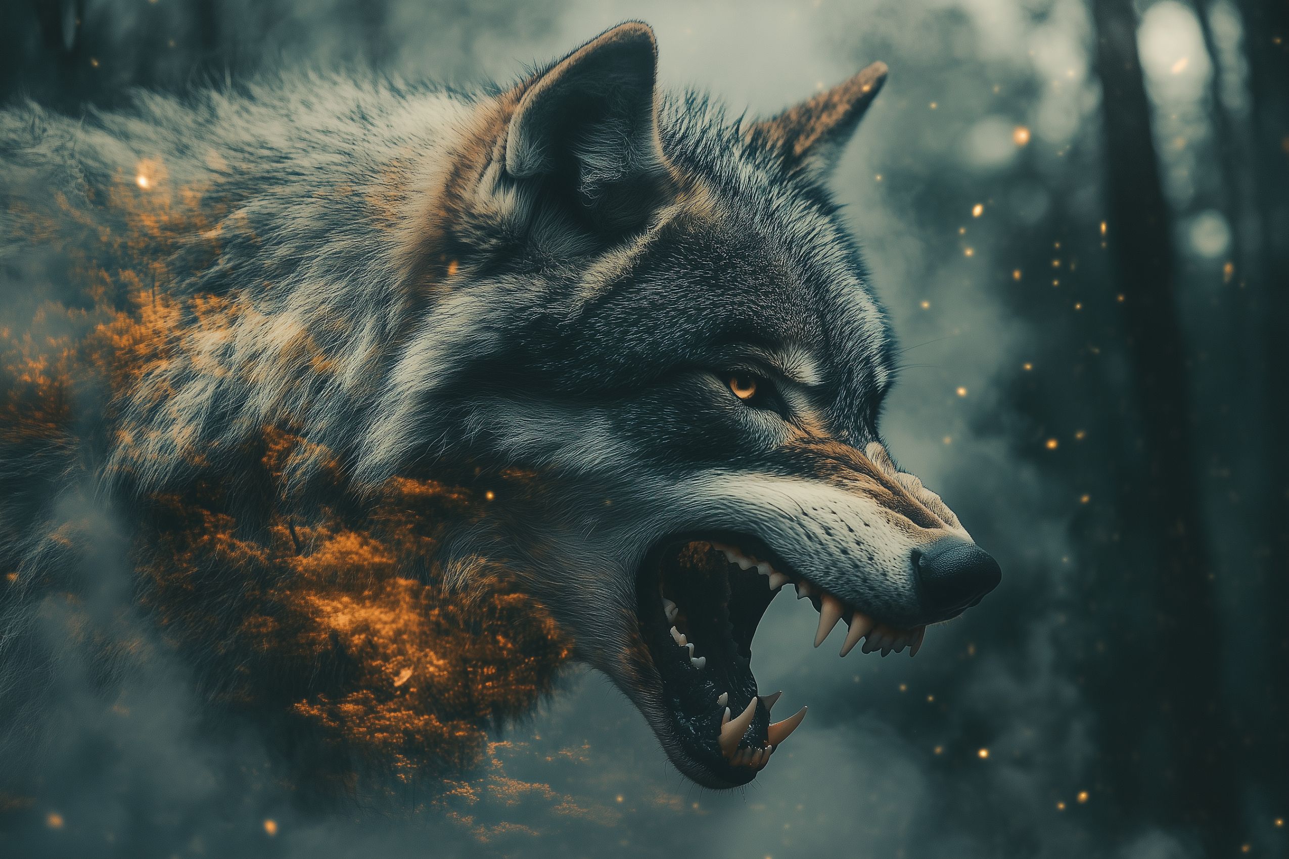 fond d ecran loup wallpaper 6