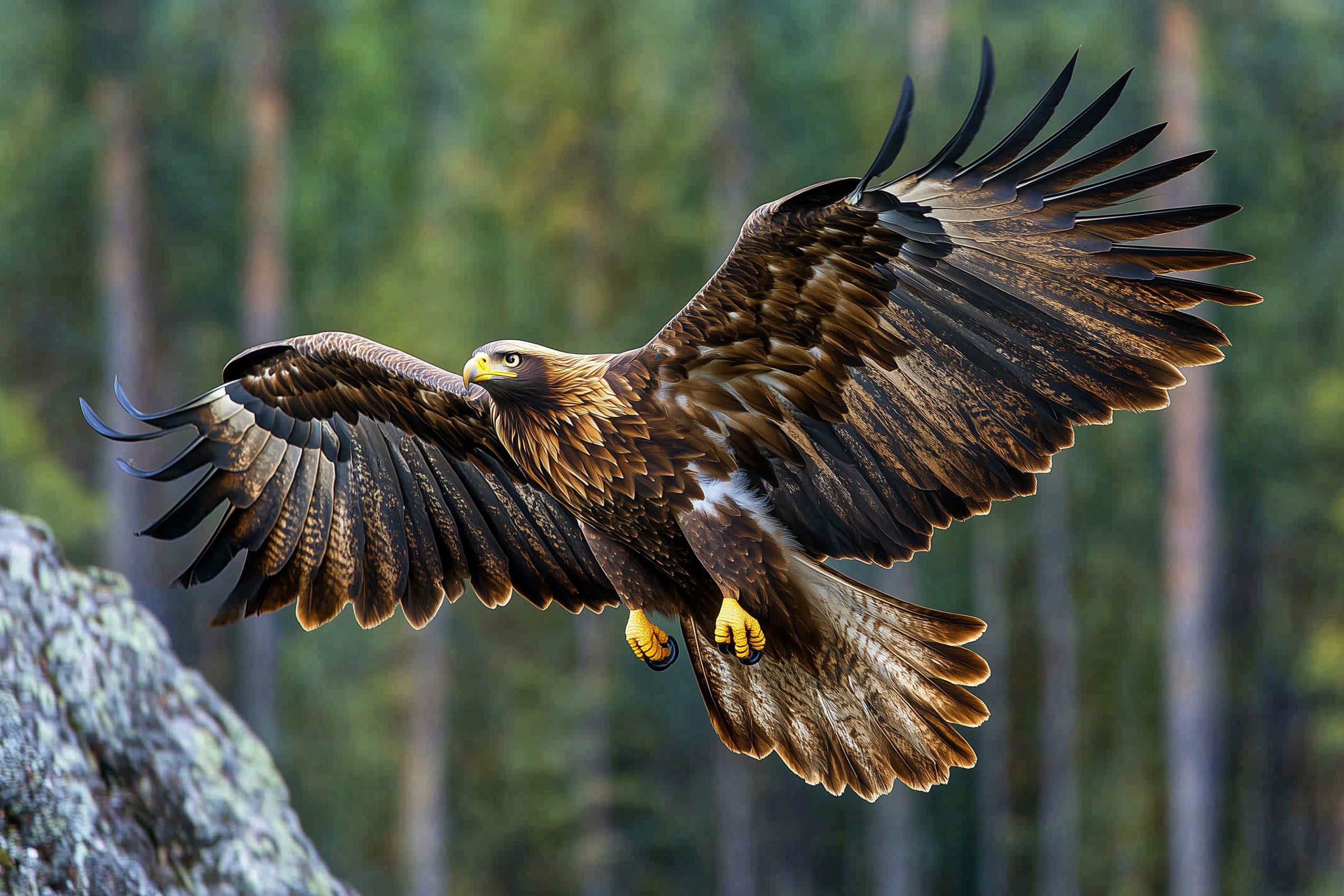 Fond d'écran aigle royal oiseau 03