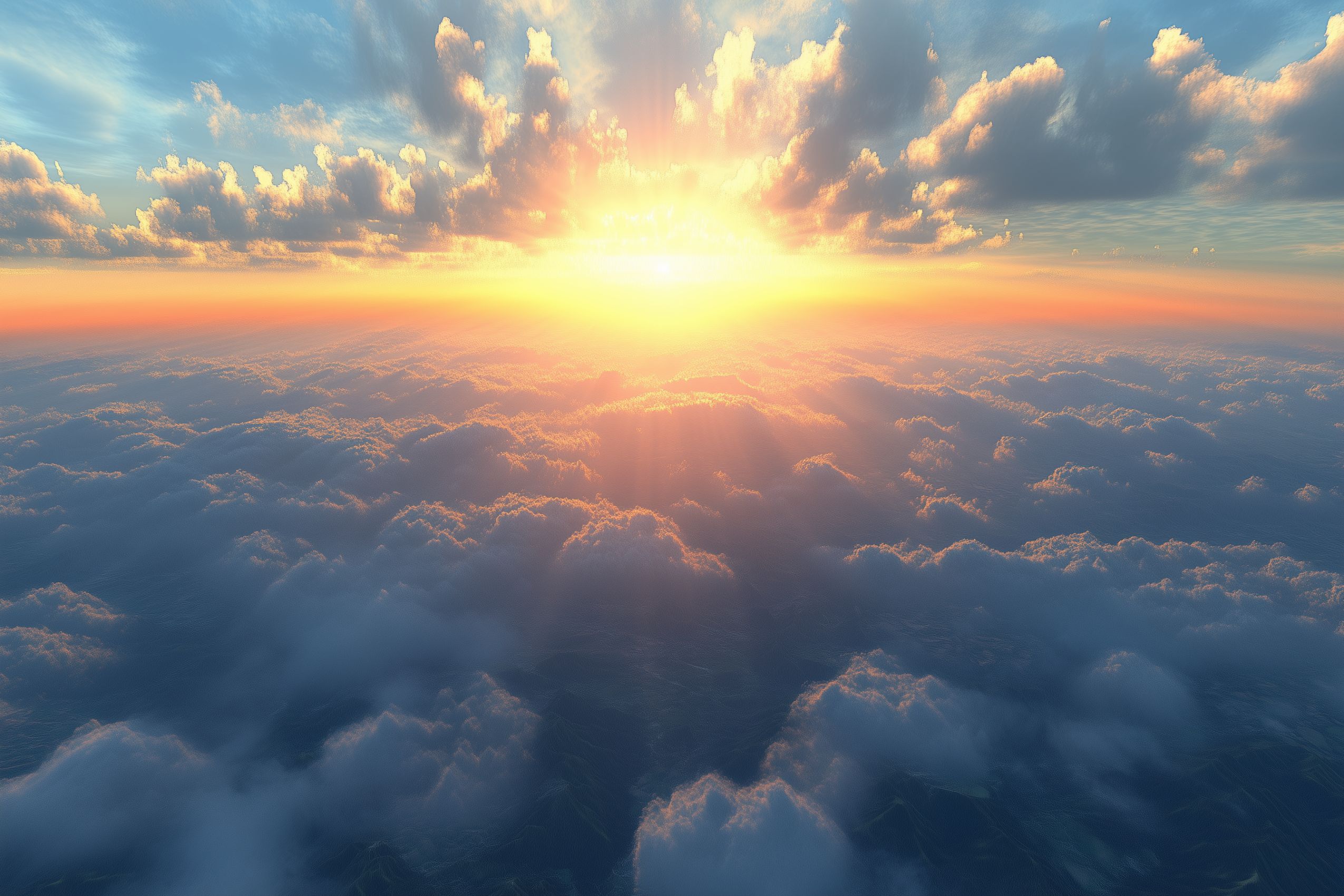 Ciel nuages fond d'écran wallpaper 020
