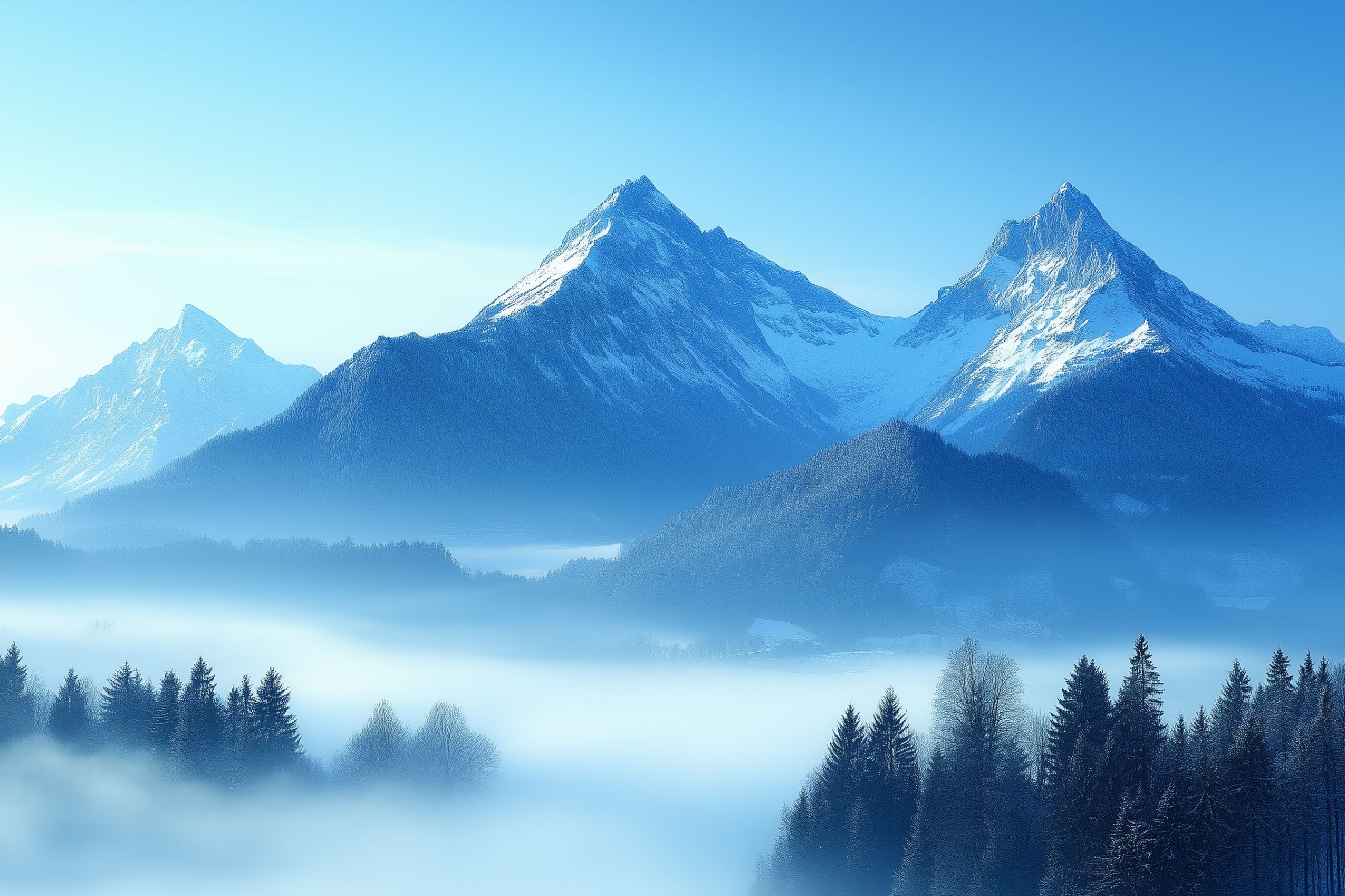 fond d ecran paysage de montagne wallpaper 002