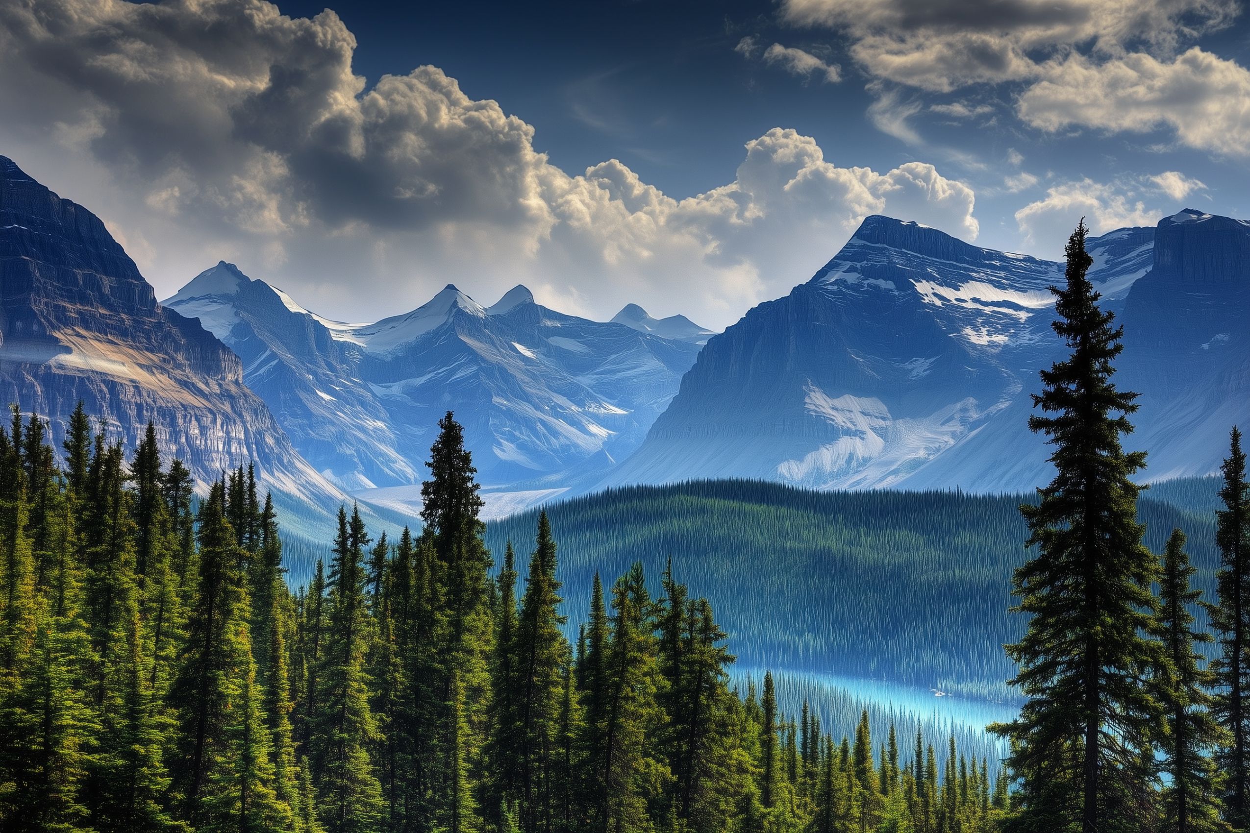 Fond d'écran paysage de montagne wallpaper 004