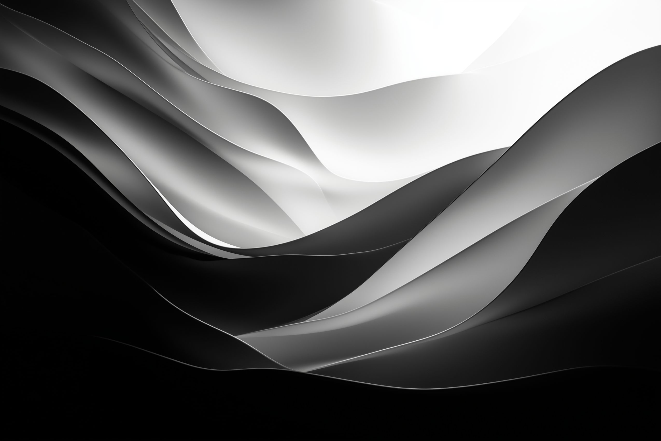 fond d ecran abstrait minimaliste degrades et ombrages en noir et blanc 002