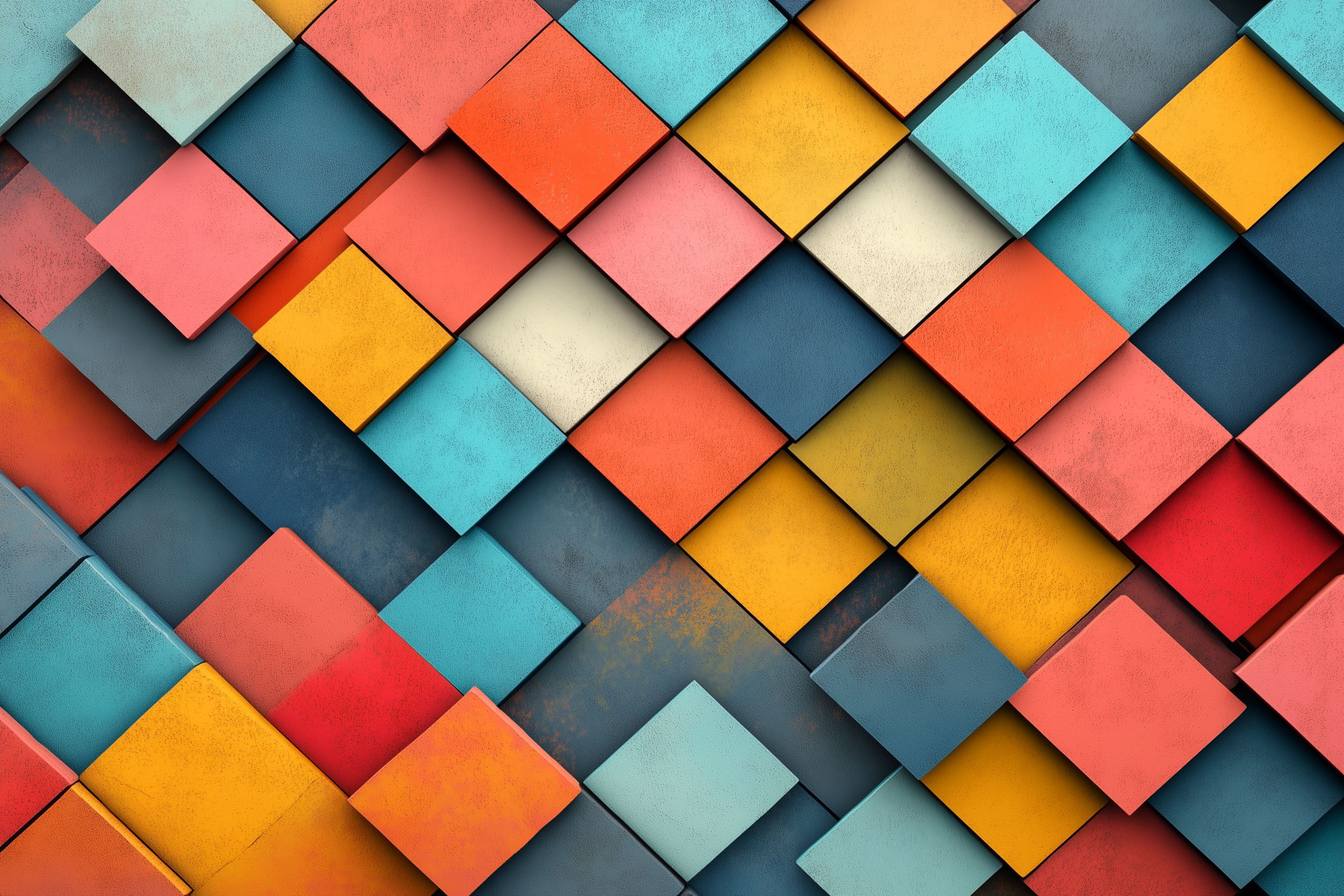 Fond d'écran abstrait minimaliste formes carres 1