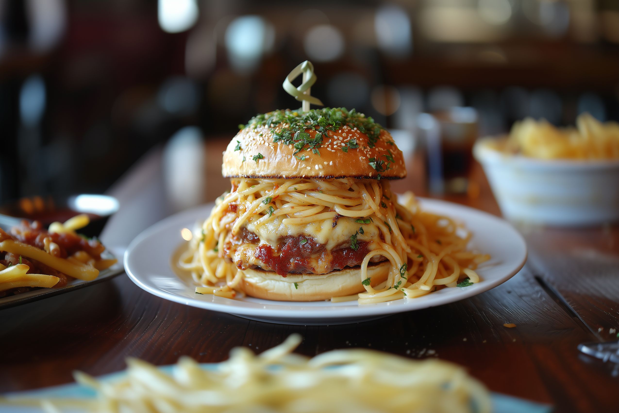 Fond d'écran nourriture burger spaghetti italein wallpaper 2