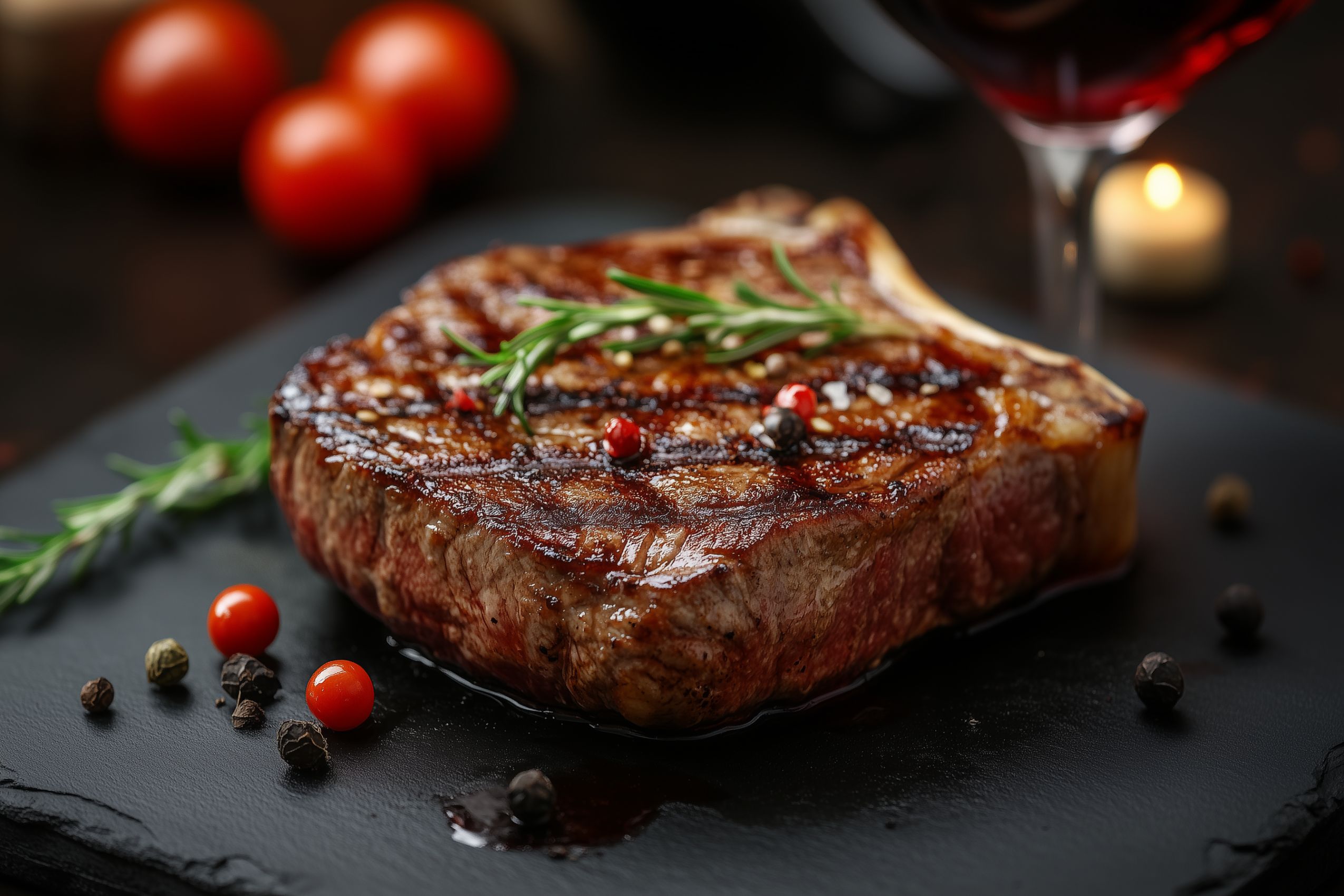 Fond d'écran nourriture steak vin rouge wallpaper 2