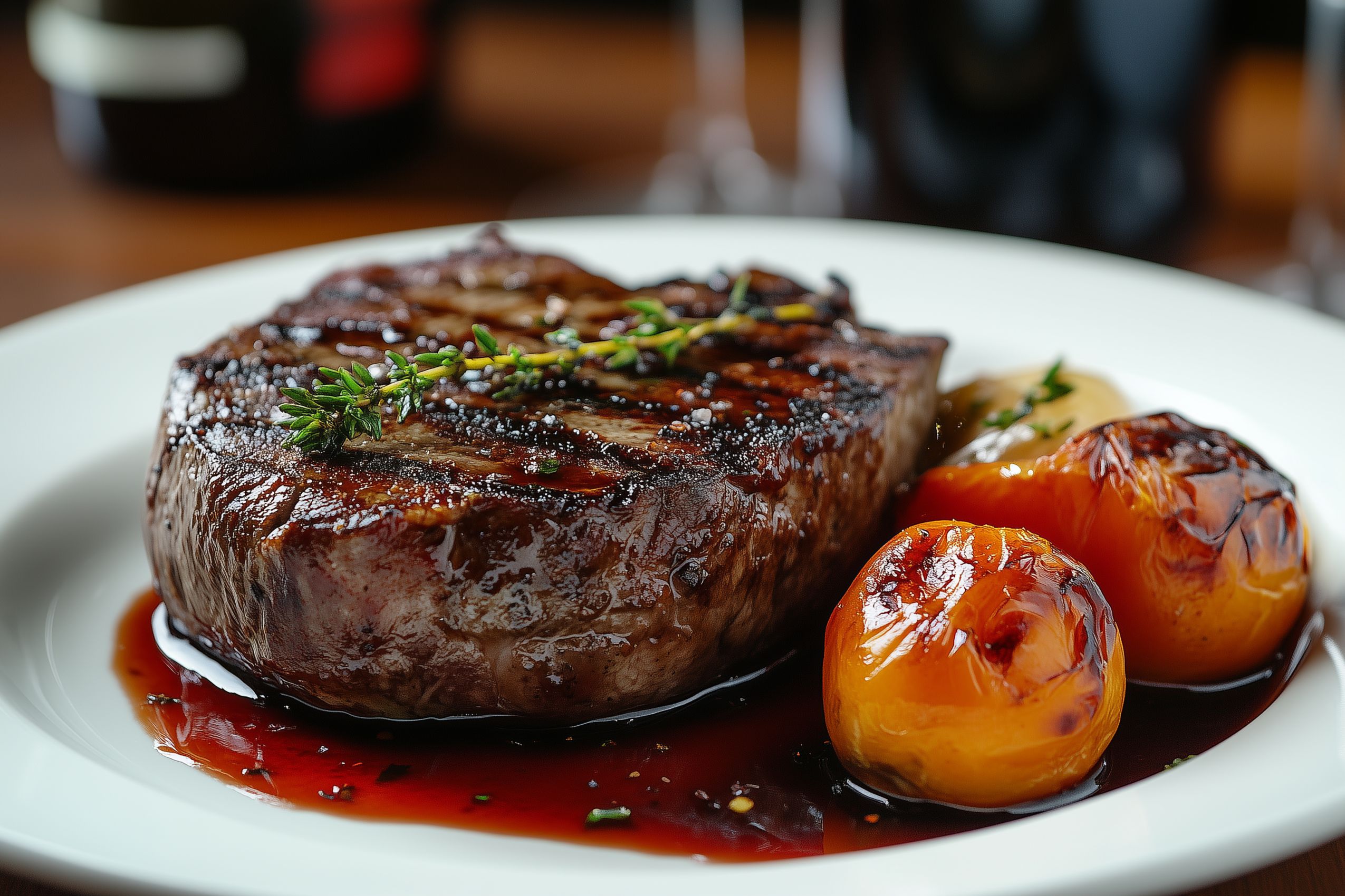 Fond d'écran nourriture steak vin rouge wallpaper 3