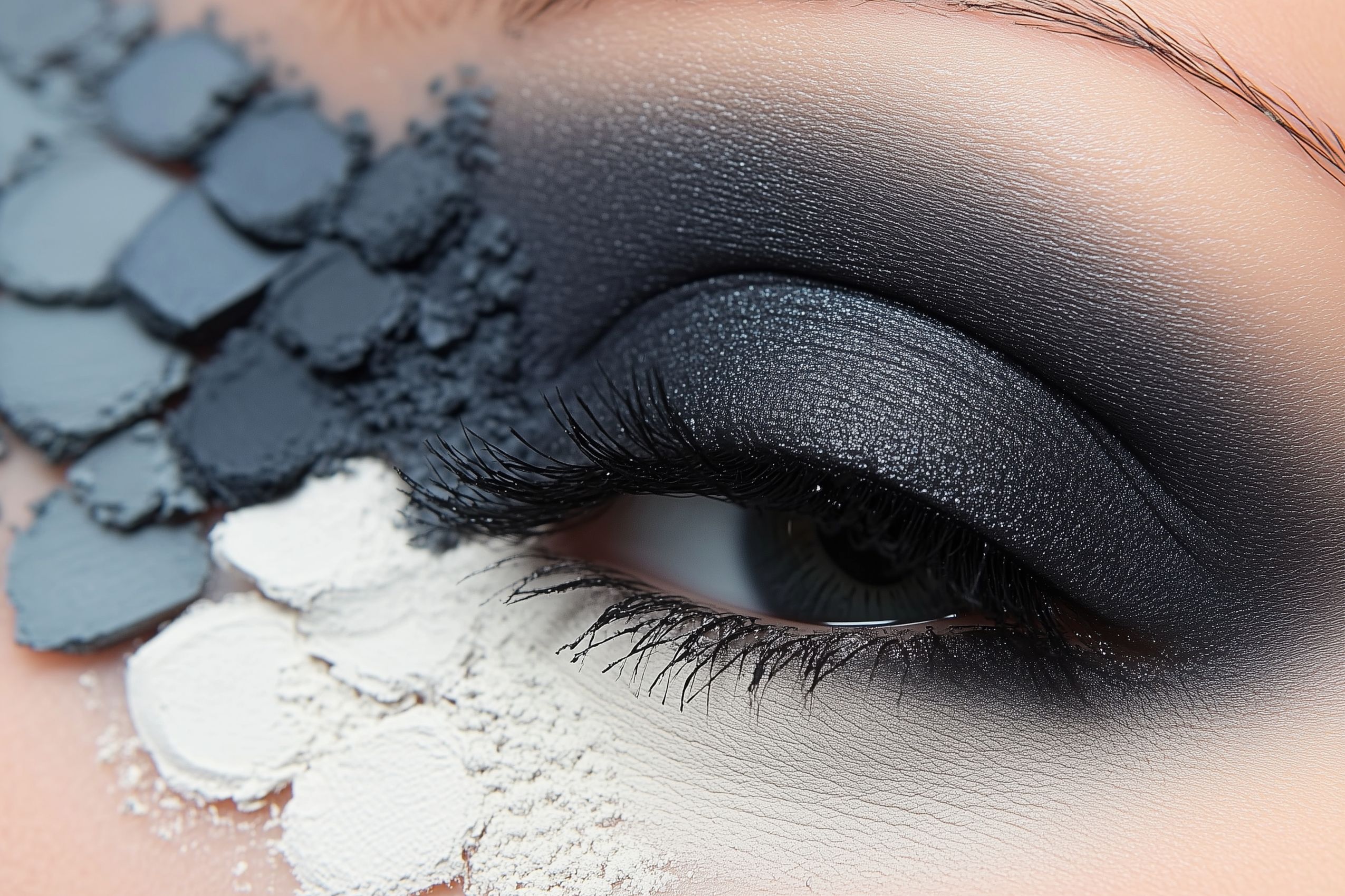 fond d ecran maquillage yeux wallapaper eye makeup degrade noir 2