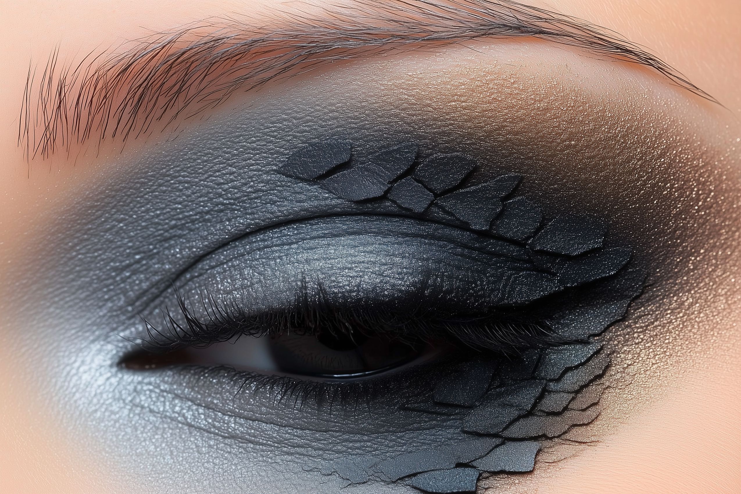 fond d ecran maquillage yeux wallapaper eye makeup degrade noir 3