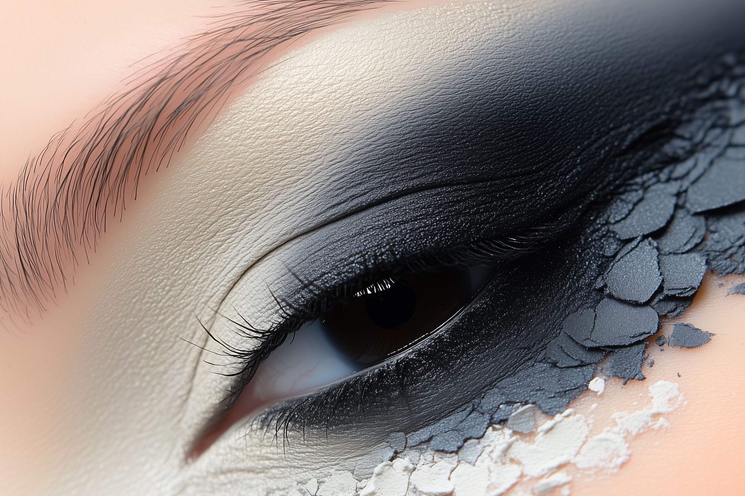 fond d ecran maquillage yeux wallapaper eye makeup degrade noir 4