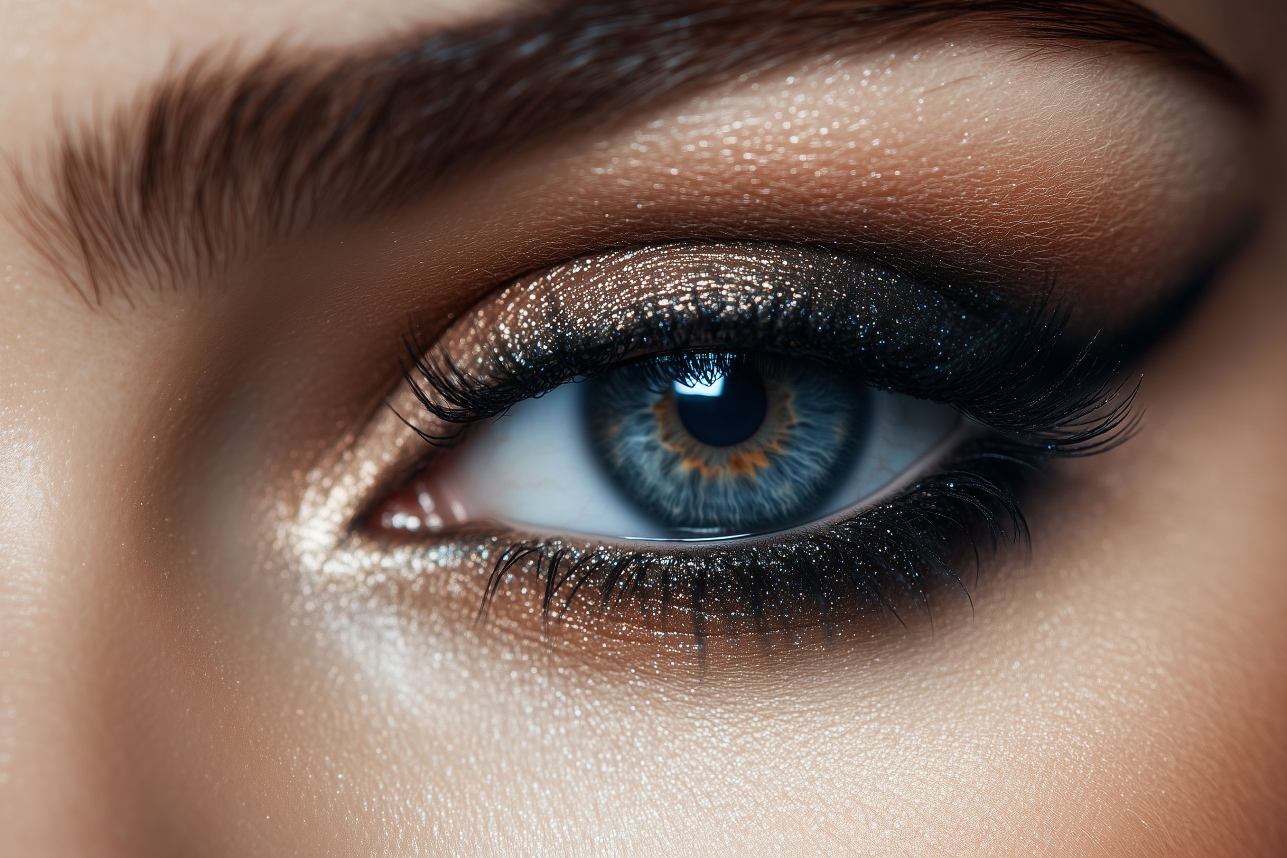 fond d ecran maquillage yeux wallapaper eye makeup degrade noir marron 1