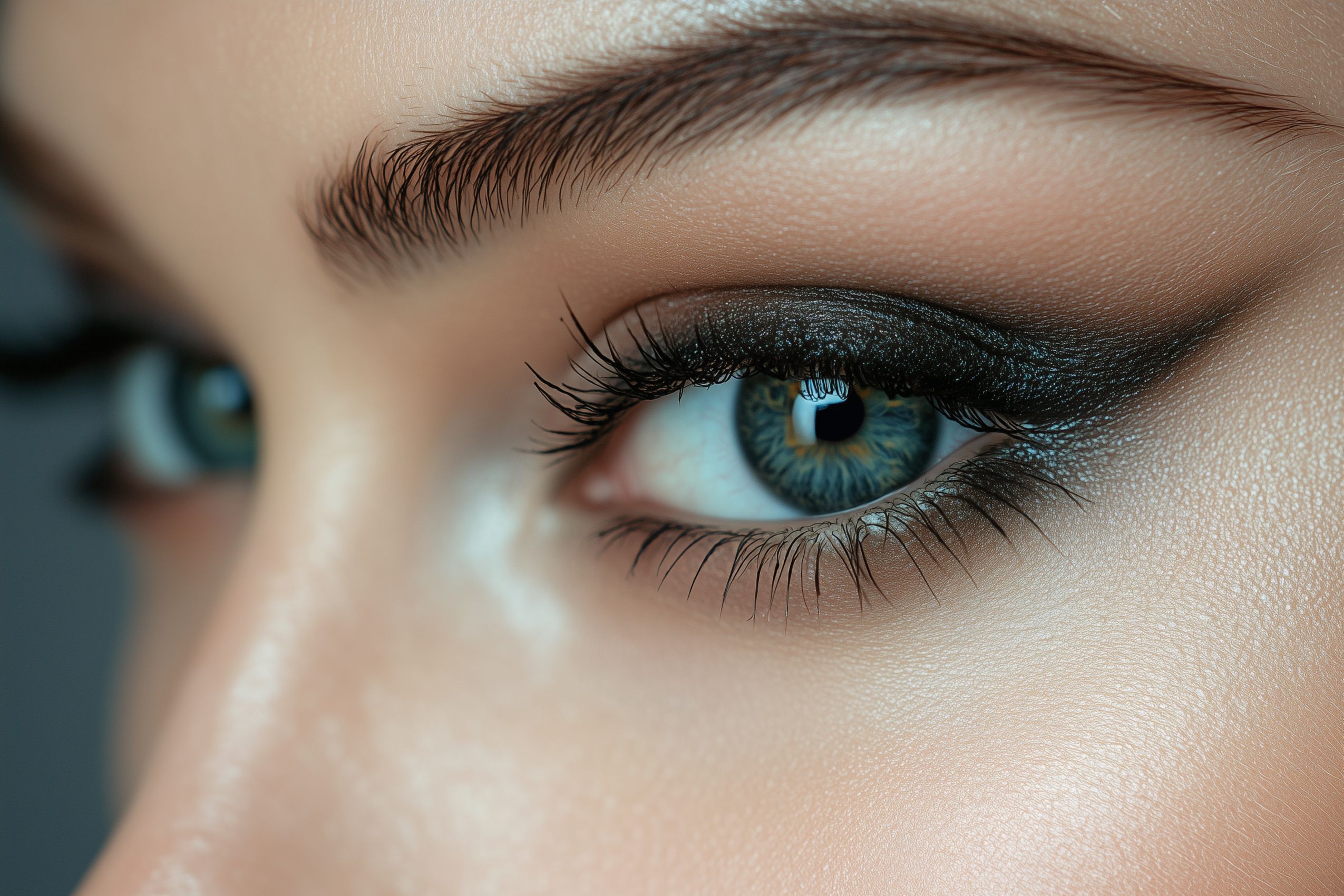 fond d ecran maquillage yeux wallapaper eye makeup degrade noir marron 3