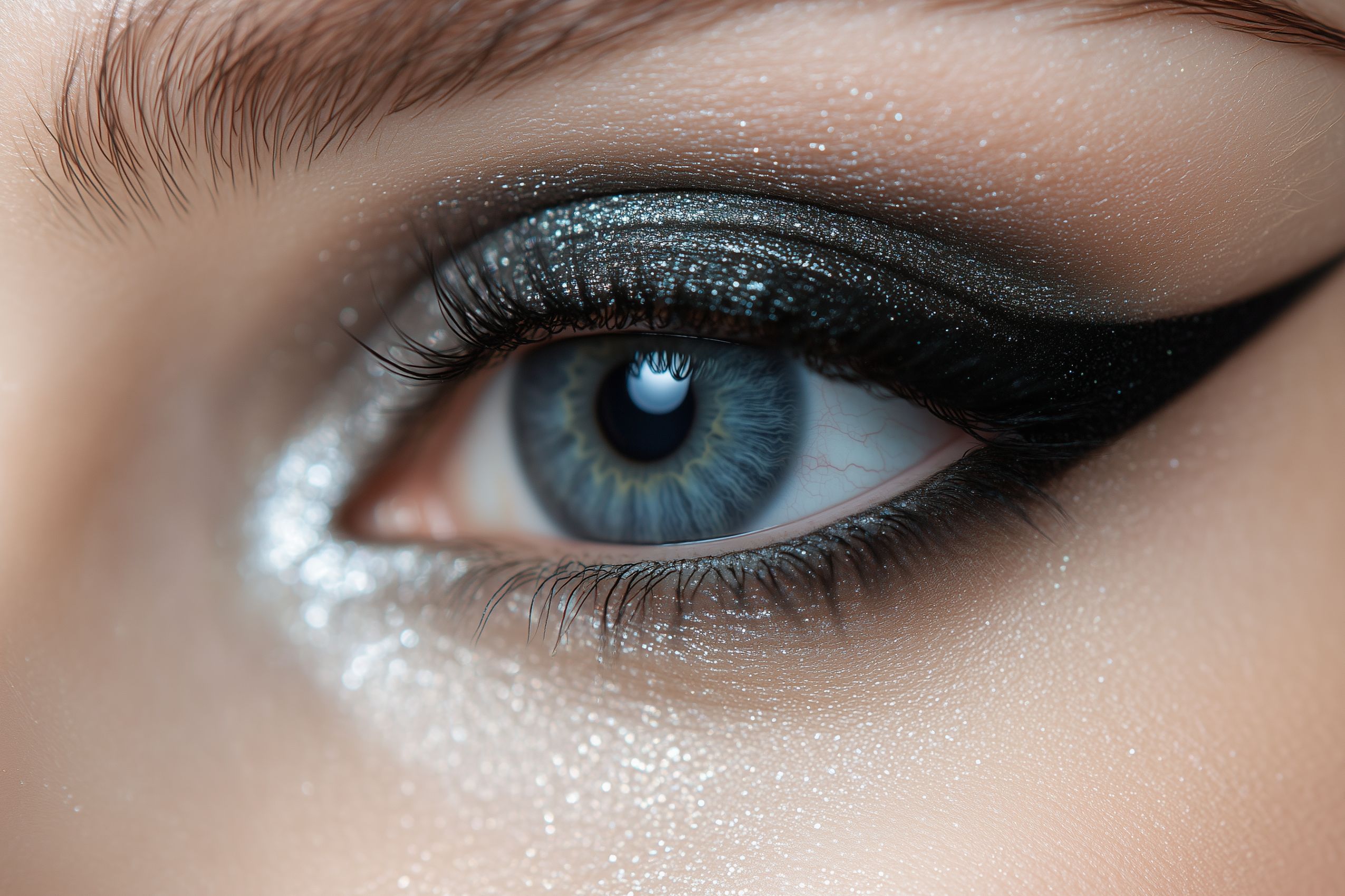 fond d ecran maquillage yeux wallapaper eye makeup degrade noir marron 6