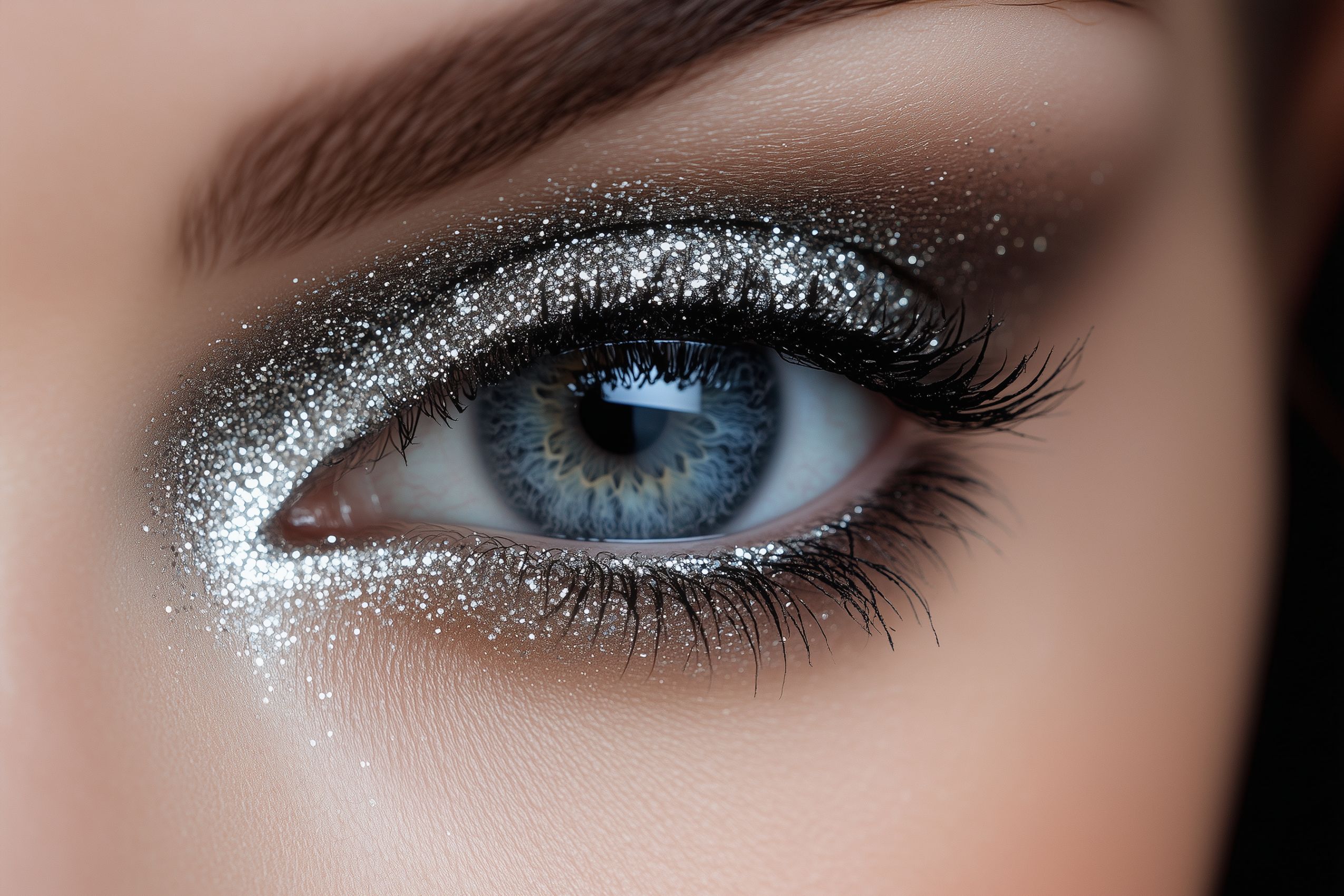 fond d ecran maquillage yeux wallapaper eye makeup degrade paillettes glitter 1
