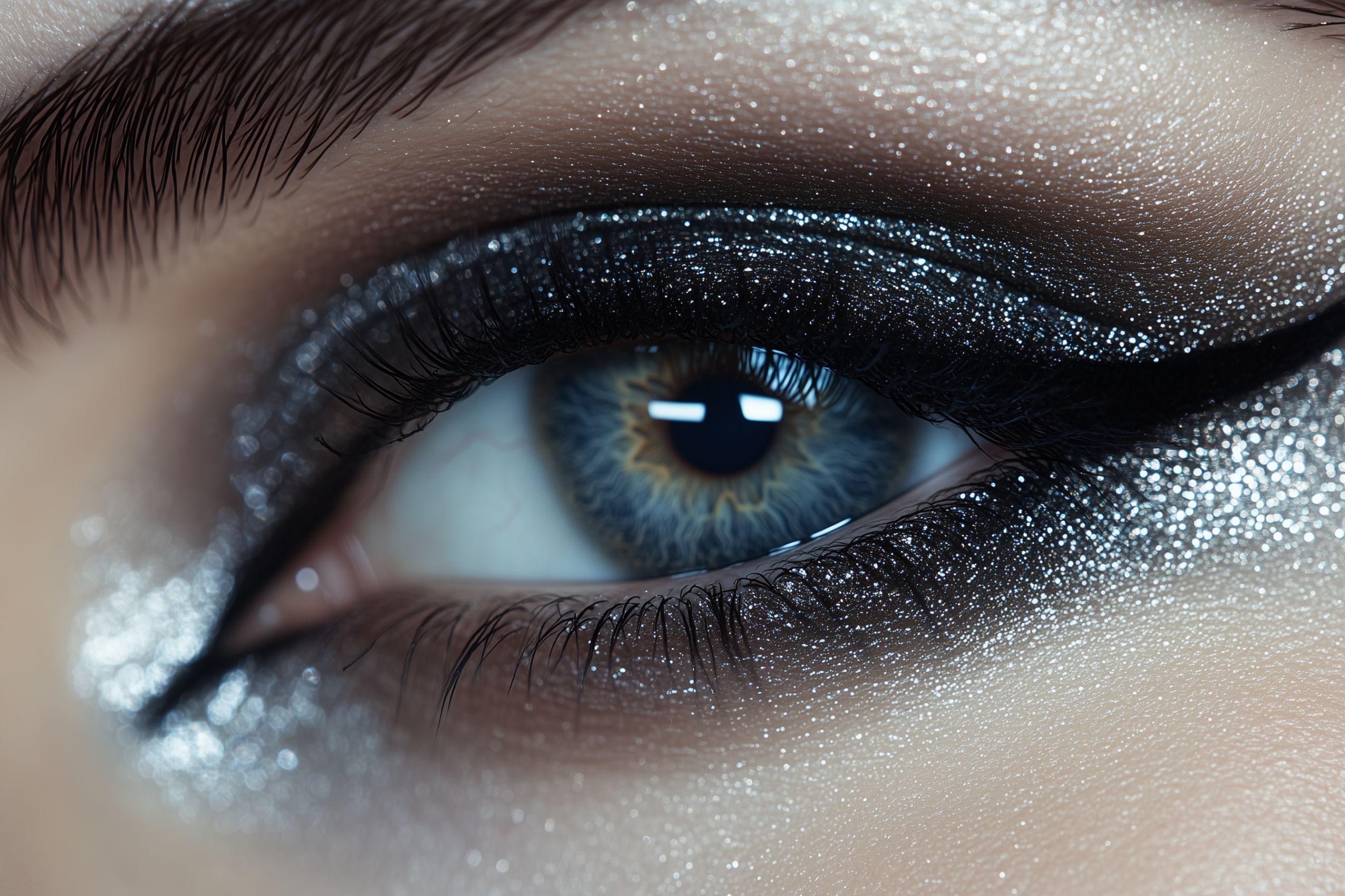 fond d ecran maquillage yeux wallapaper eye makeup degrade paillettes glitter 5