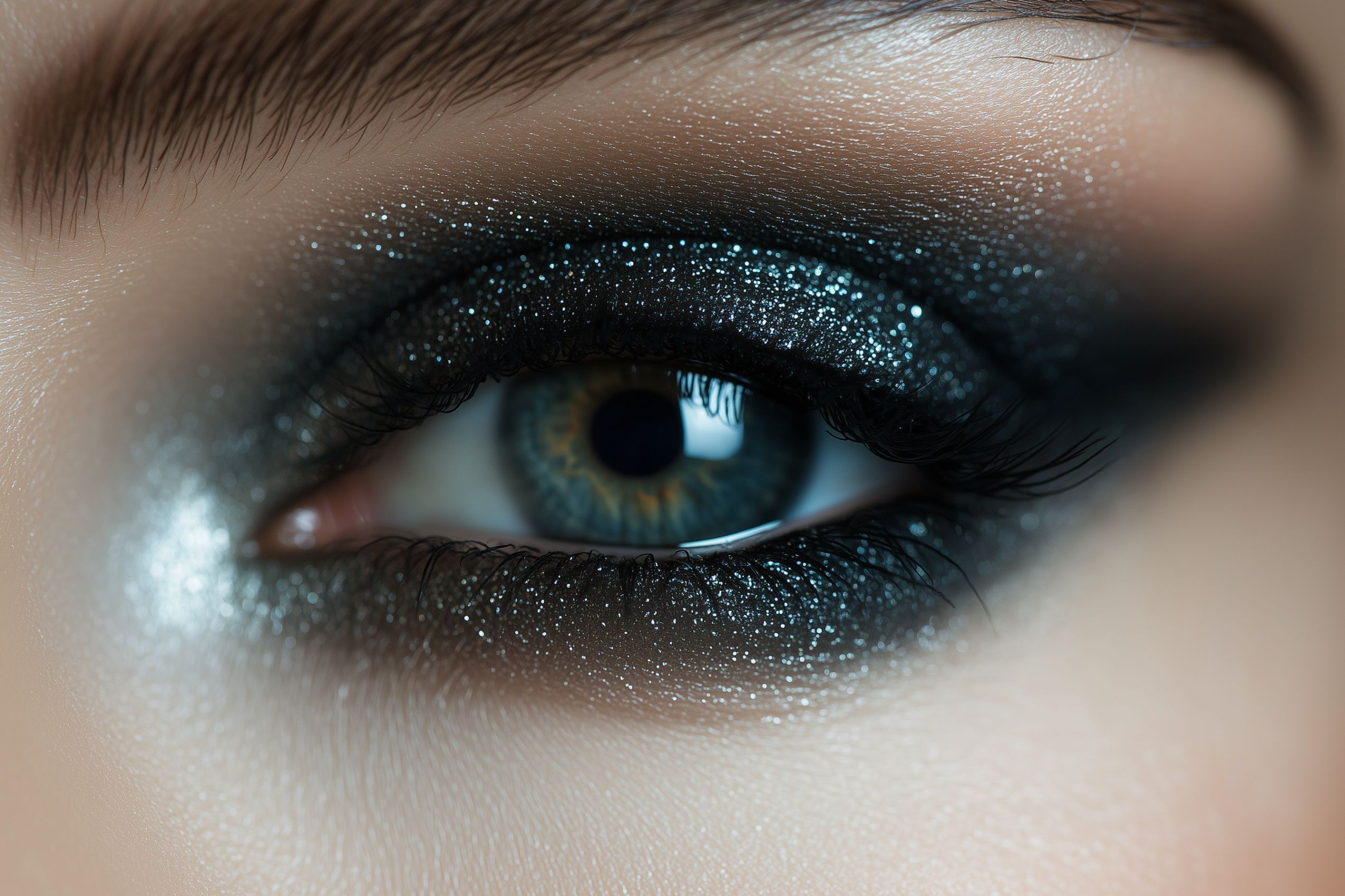 Fond d'écran maquillage yeux wallapaper eye makeup degrade paillettes glitter 7