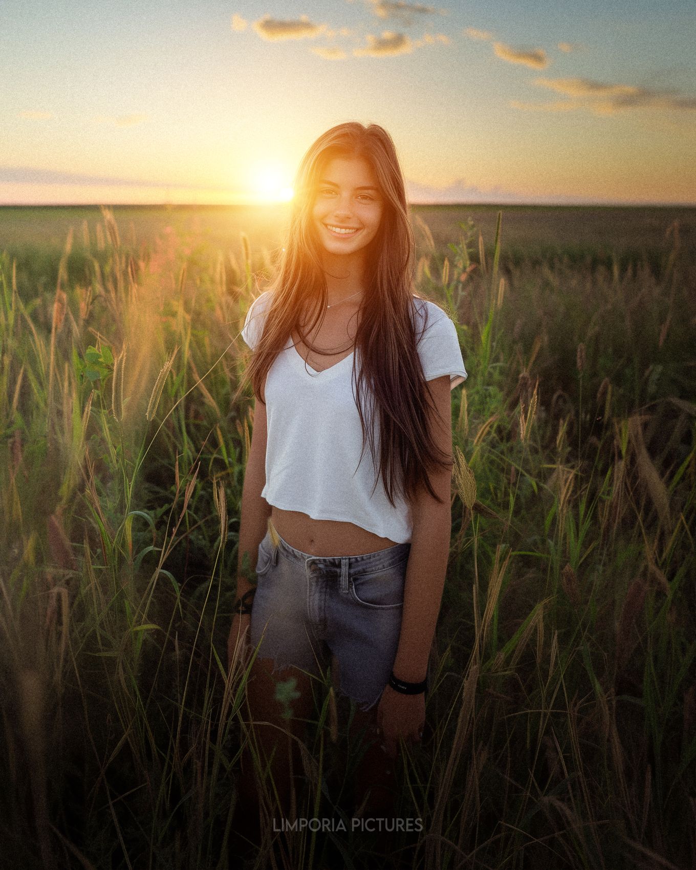 Limporia a color photograph of a simple young woman with long fbfd630e-1f2a-43b1-b1af-cf8b8ad868df
