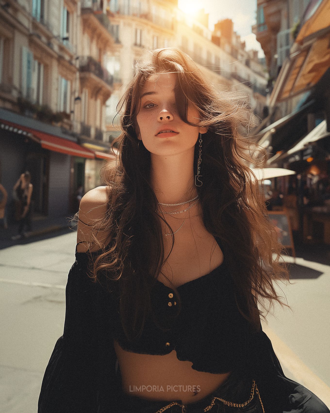 Limporia a color photograph of a simple young woman with long 5f0a817a-eb2c-4c7e-8d62-2a96e02d2689