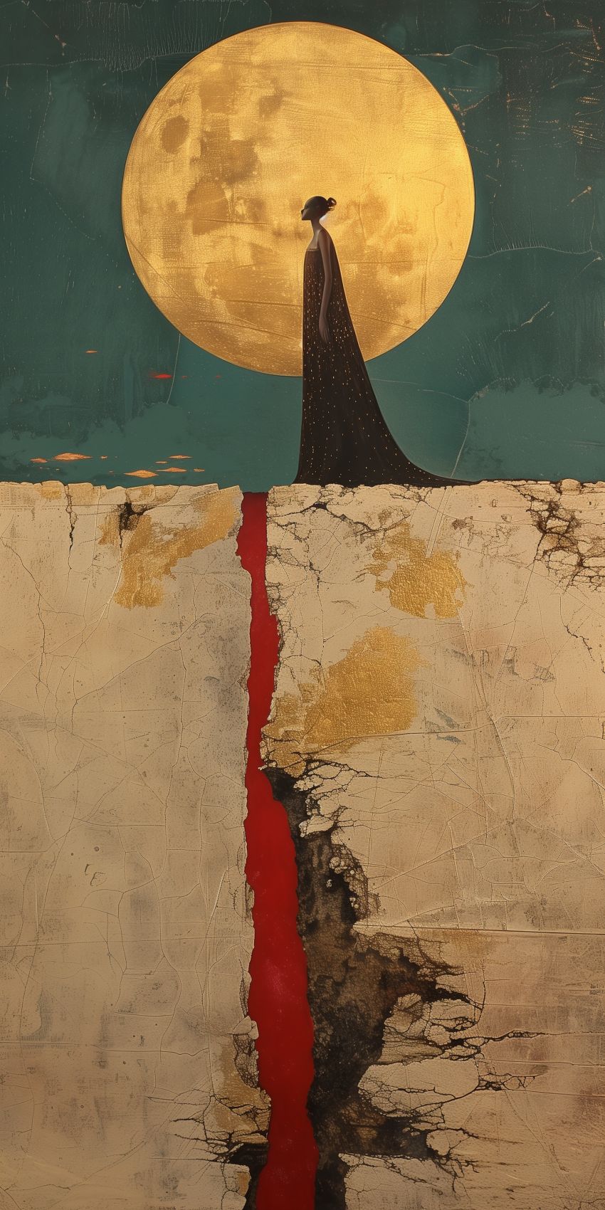 Fond d'écran angelum paradisium style chaotique fibonacci geometrie sacree 025