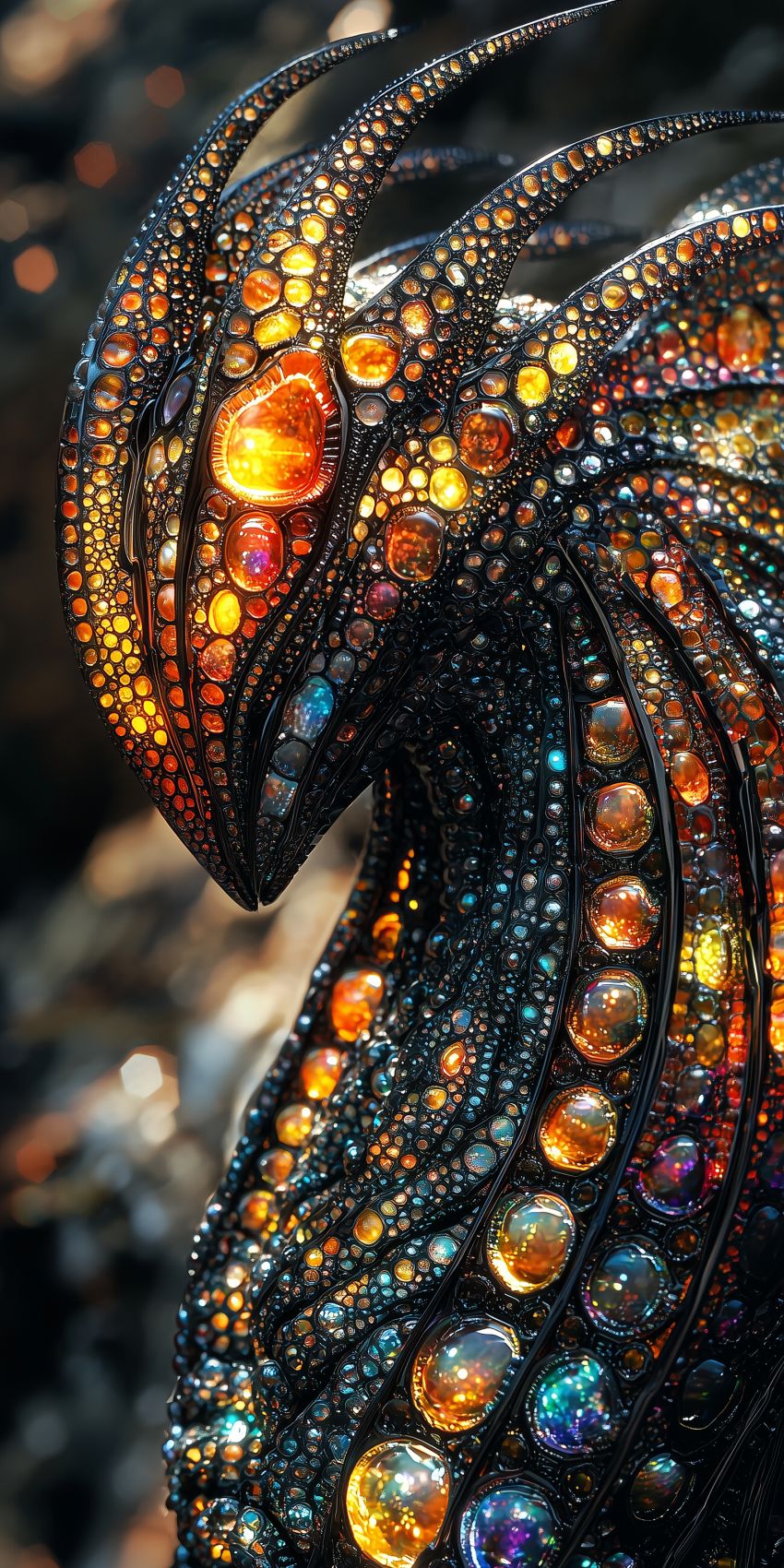 Fond d'écran extraterrestre composite futuriste pour mobile alien 001