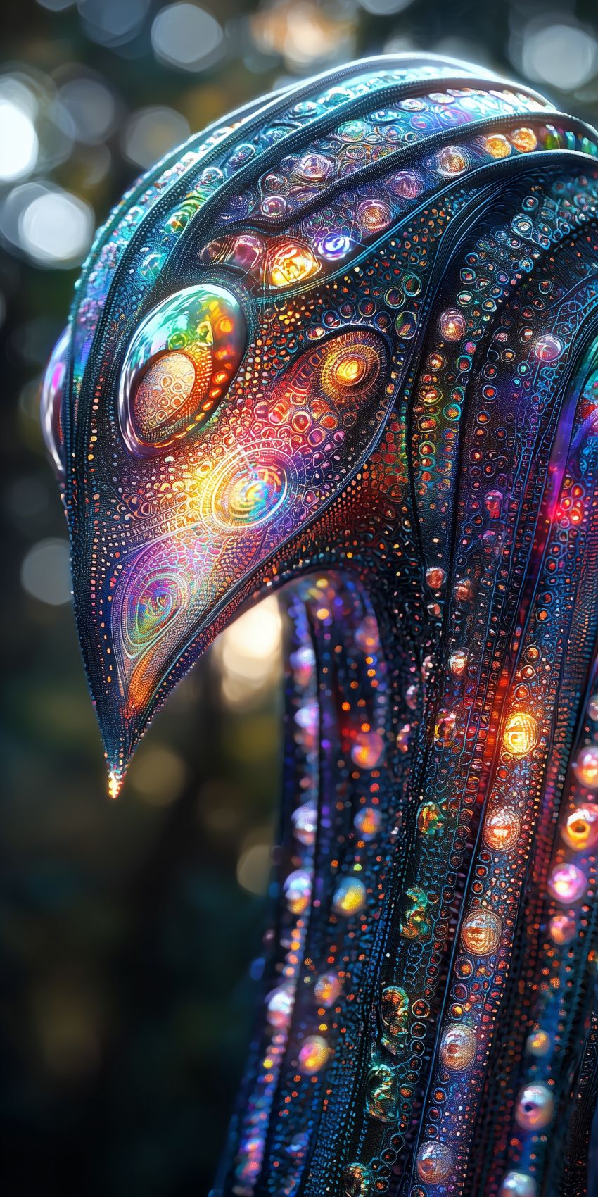 Fond d'écran extraterrestre composite futuriste pour mobile alien 002