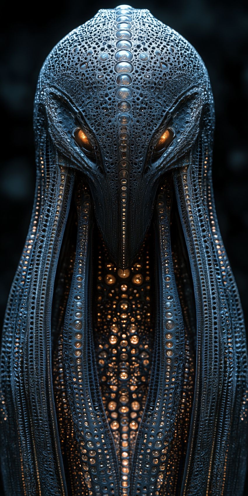 Fond d'écran extraterrestre composite futuriste pour mobile alien 006