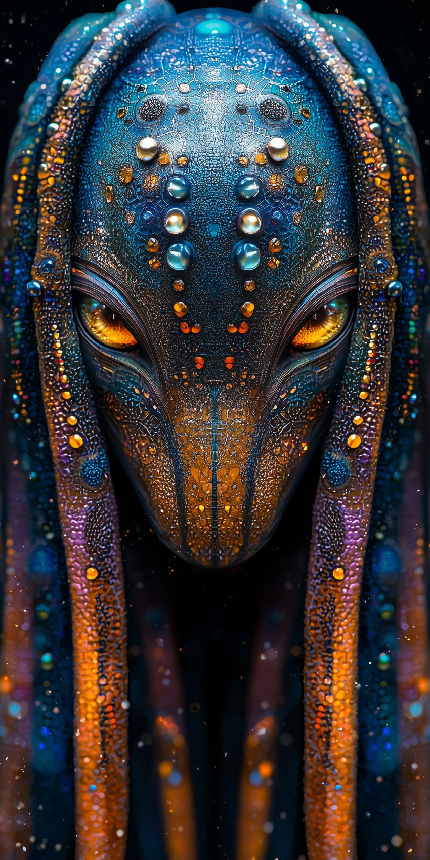 Fond d'écran extraterrestre composite futuriste pour mobile alien 009