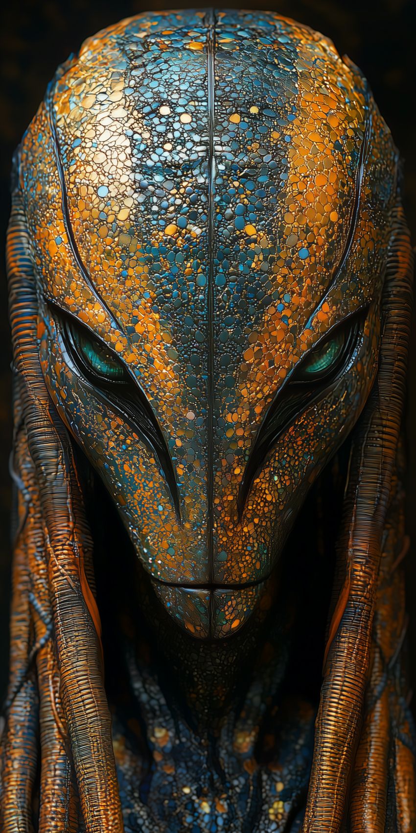 Fond d'écran extraterrestre composite futuriste pour mobile alien 015