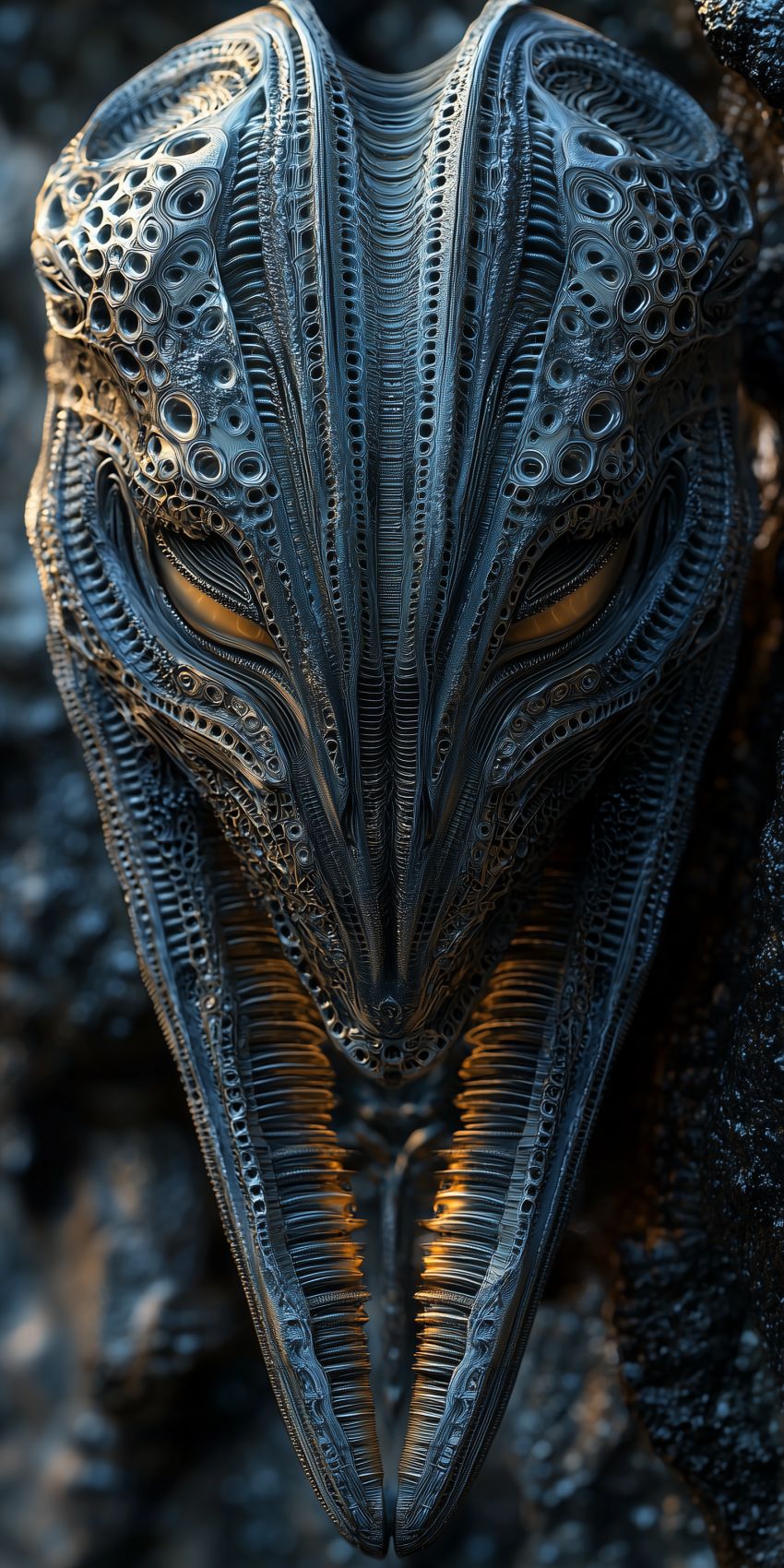 Fond d'écran extraterrestre composite futuriste pour mobile alien 017