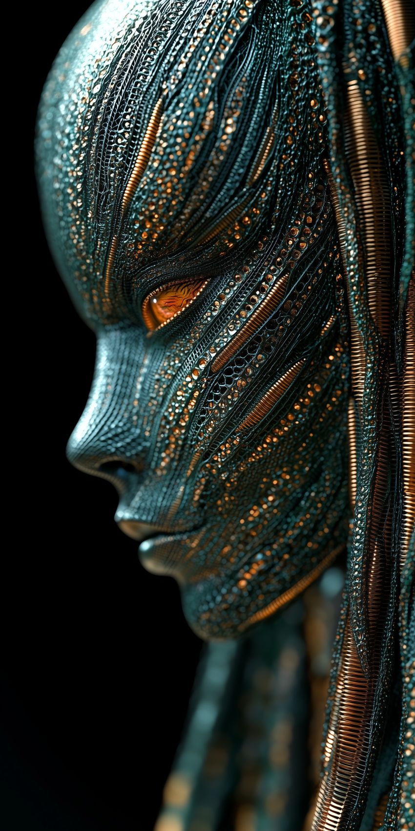 Fond d'écran extraterrestre composite futuriste pour mobile alien 019