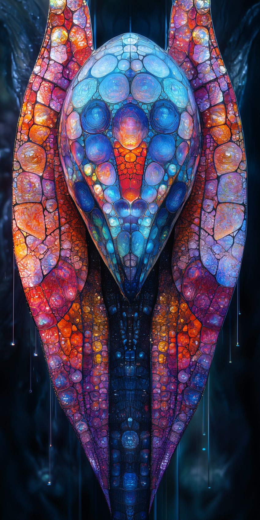 Fond d'écran extraterrestre composite futuriste pour mobile alien 022