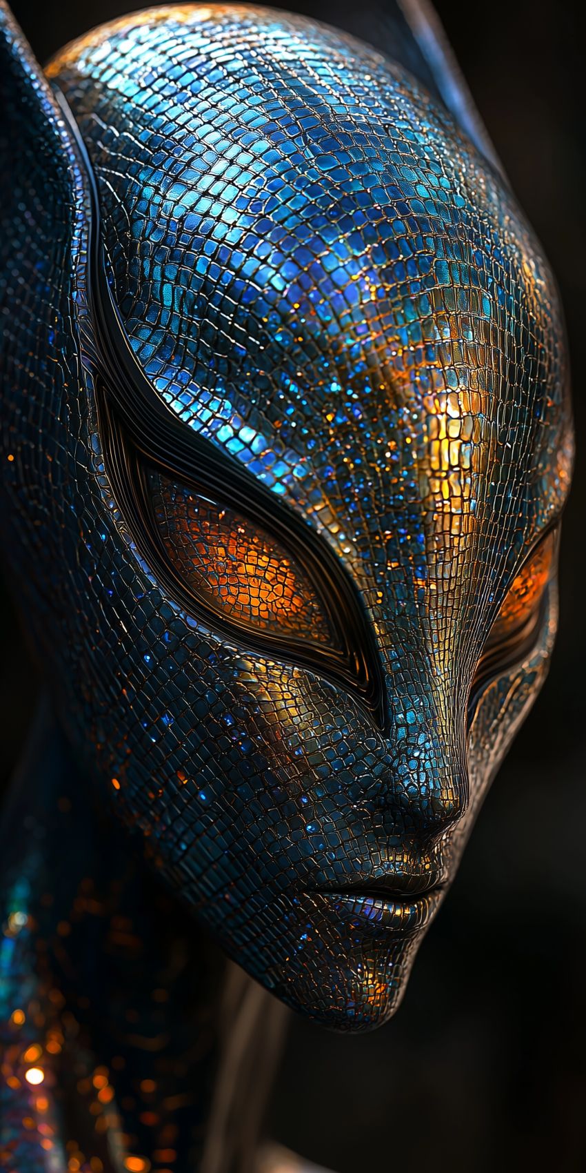 Fond d'écran extraterrestre composite futuriste pour mobile alien 029