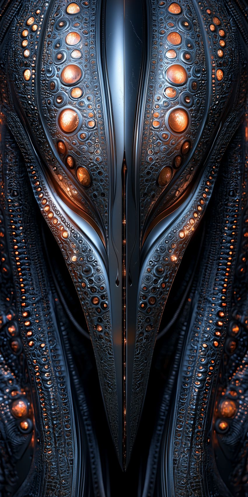 Fond d'écran extraterrestre composite futuriste pour mobile alien 035