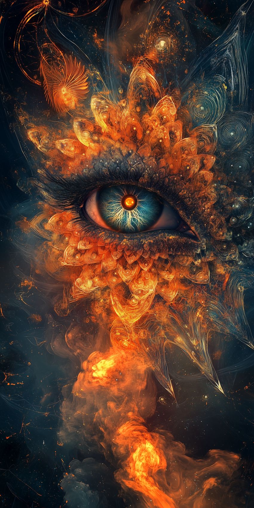 Fond d'écran oeil magique image mystiques pour mobile 002