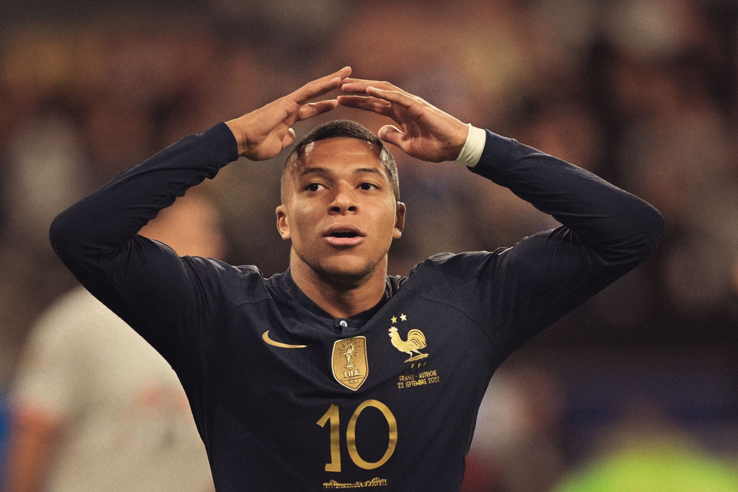 Fond d'écran kylian mbappe 10